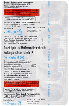 Teneliglip M 500 Tablet Pr 10 Teneliglip M 500 Tablet Pr 10