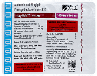 Siaglide M Od 100/1000 Tablet Pr 15