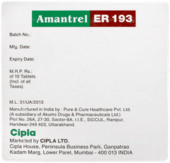 Amantrel Er 193 Tablet 10