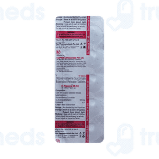 D Flaxene Er 50 MG Tablet 10