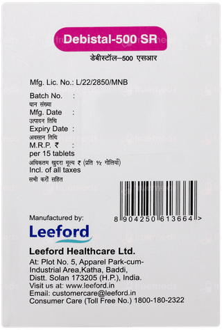 Debistal 500 Sr Tablet 15