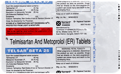 Telsar Beta 25 Tablet 15 Telsar Beta 25 Tablet 15