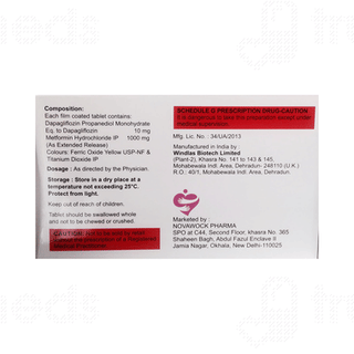 Xigadap M 10/1000 MG Tablet 10