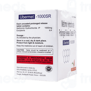Ubermet 1000 MG Sr Tablet 10