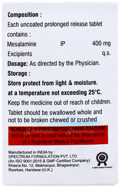 Mesaline 400 Tablet Pr 10