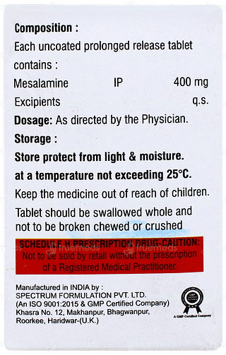 Mesaline 400 Tablet Pr 10