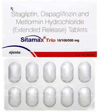 Sitamax Trio 10/100/500mg Tablet 10