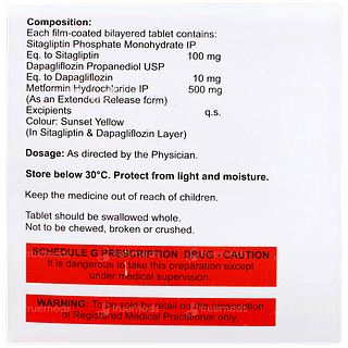 Sitamax Trio 10/100/500mg Tablet 10