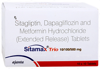 Sitamax Trio 10/100/500mg Tablet 10