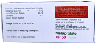 Metaprolate Xr 50 Tablet 10