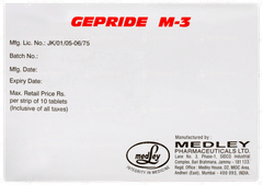 Gepride M 3 Tablet Pr 10 Gepride M 3 Tablet Pr 10
