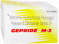 Gepride M 3 Tablet Pr 10 Gepride M 3 Tablet Pr 10
