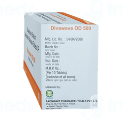 Divawave Od 500 MG Tablet 10 Divawave Od 500 MG Tablet 10