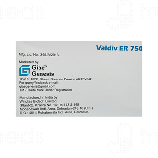 Valdiv Er 750 MG Tablet 10