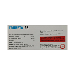 Trubeta 25 MG Tablet 10