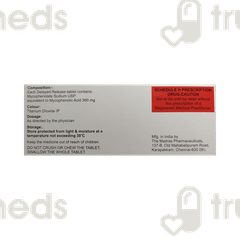 Mycophate S 360 MG Tablet 10 Mycophate S 360 MG Tablet 10