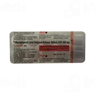 Mycophate S 360 MG Tablet 10