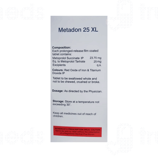 Metadon 25 Xl Tablet 10