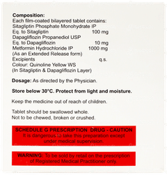 Sitamax Trio 10/100/1000mg Tablet 10