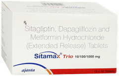 Sitamax Trio 10/100/1000mg Tablet 10