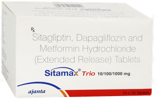 Sitamax Trio 10/100/1000mg Tablet 10