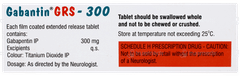 Gabantin Grs 300 Tablet 10