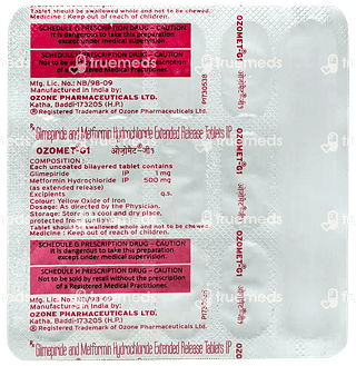 Ozomet G 1/500mg Tablet Er 15