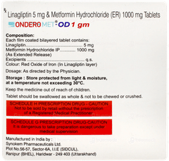 Ondero Met Od 1gm Tablet 10 Ondero Met Od 1gm Tablet 10