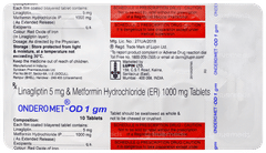 Ondero Met Od 1gm Tablet 10 Ondero Met Od 1gm Tablet 10