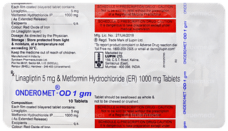 Ondero Met Od 1gm Tablet 10