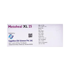 Metoheal Xl 25 Tablet 10 Metoheal Xl 25 Tablet 10