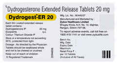 Dydrogest Er 20 Tablet 10 Dydrogest Er 20 Tablet 10