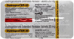 Dydrogest Er 20 Tablet 10 Dydrogest Er 20 Tablet 10