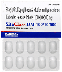 Sitaclass Dm 100/10/500 Tablet 10