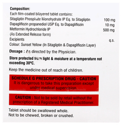 Sitaclass Dm 100/10/500 Tablet 10