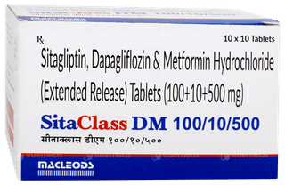 Sitaclass Dm 100/10/500 Tablet 10
