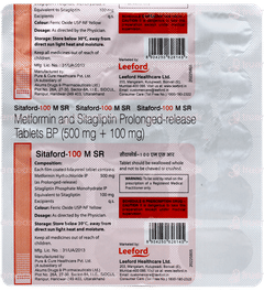 Sitaford 100 M Sr Tablet 15