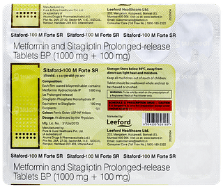 Sitaford 100 M Forte Sr Tablet 15