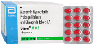 Glimer M 0.5 Tablet 15