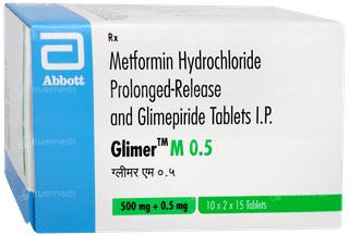 Glimer M 0.5 Tablet 15