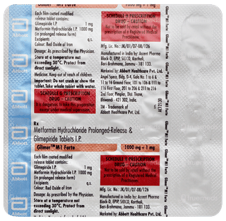 Glimer M 1 Forte Tablet 15