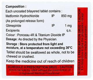 Glimecheck Mf 1/850 Tablet 10