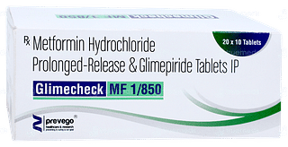 Glimecheck Mf 1/850 Tablet 10