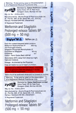 Siglyn M 50/500 Tablet Pr 10