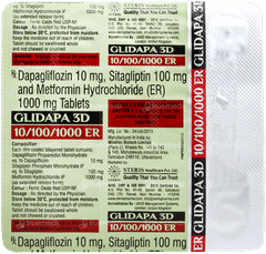 Glidapa 3d 10/100/1000 Er Tablet 15
