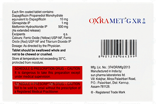 Oxramet G Xr 10/1/500 Tablet 7