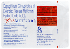 Oxramet G Xr 10/1/500 Tablet 7 Oxramet G Xr 10/1/500 Tablet 7
