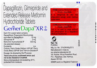 Gemer Dapa Xr 10/2/500 Tablet 7