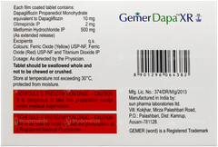 Gemer Dapa Xr 10/2/500 Tablet 7 Gemer Dapa Xr 10/2/500 Tablet 7