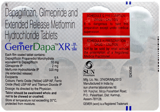 Gemer Dapa Xr 10/2/500 Tablet 7